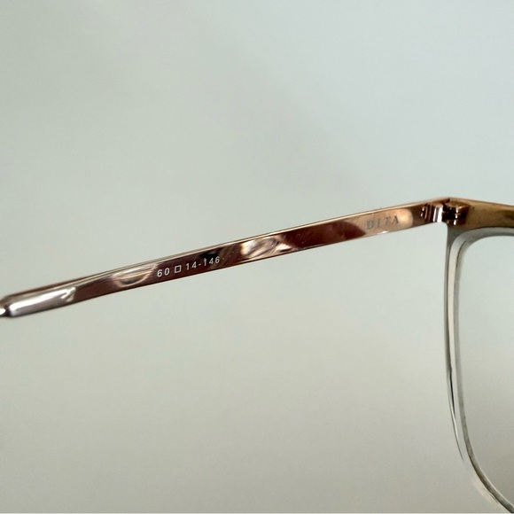DITA Rose Gold & Silver Mixed Metal Ravitte Oversized Cat Eye Eyeglasses - Picture 7 of 8